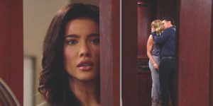 Beautiful - Steffy vede il bacio di Bill e Brooke