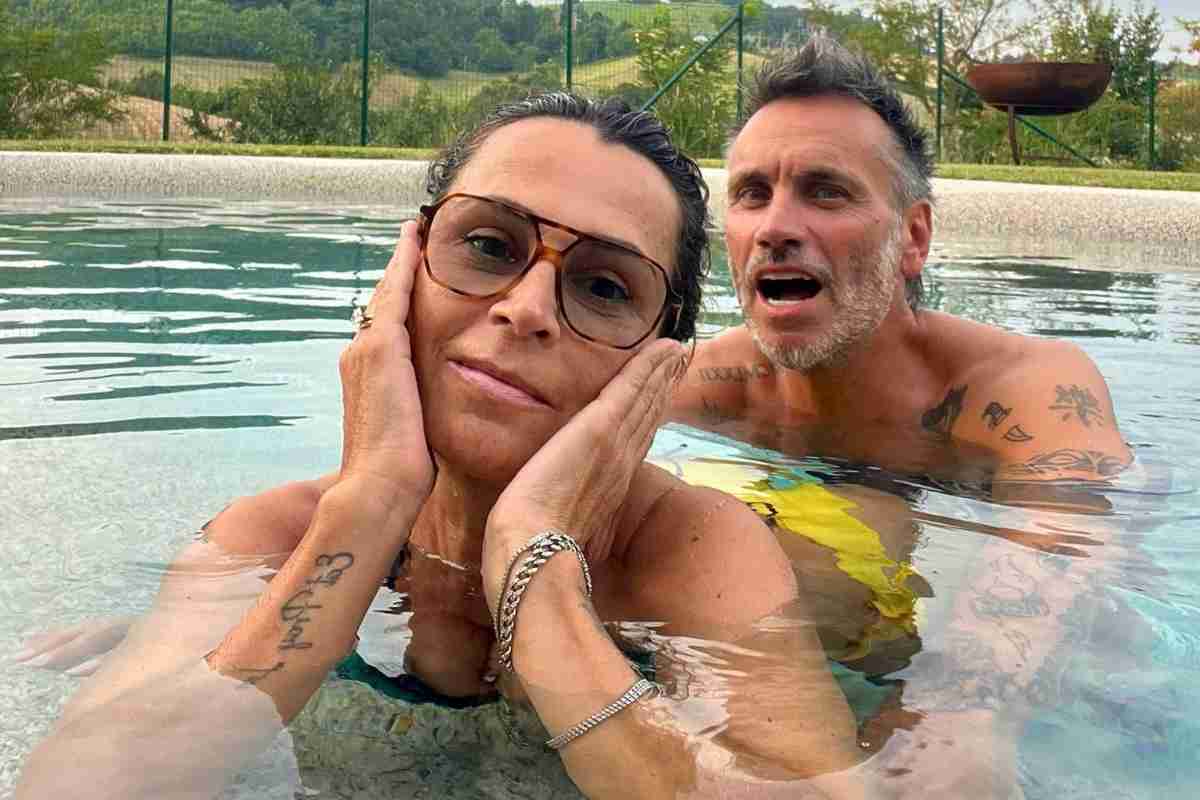 Nek con la moglie Patrizia, moglie Nek