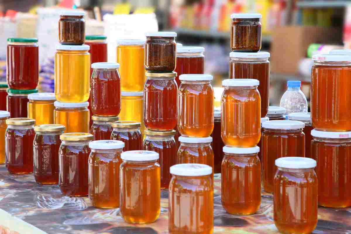 miele Allarme etichette di miele e marmellata