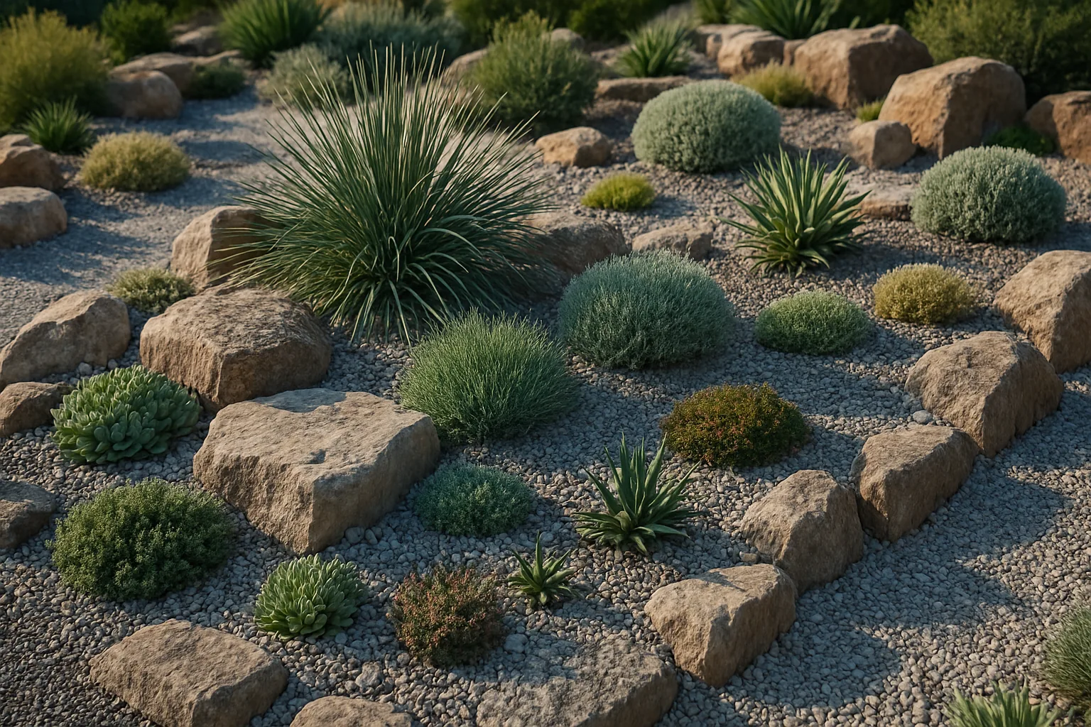 Giardini rocciosi: bellezza minerale con poca acqua e zero manutenzione