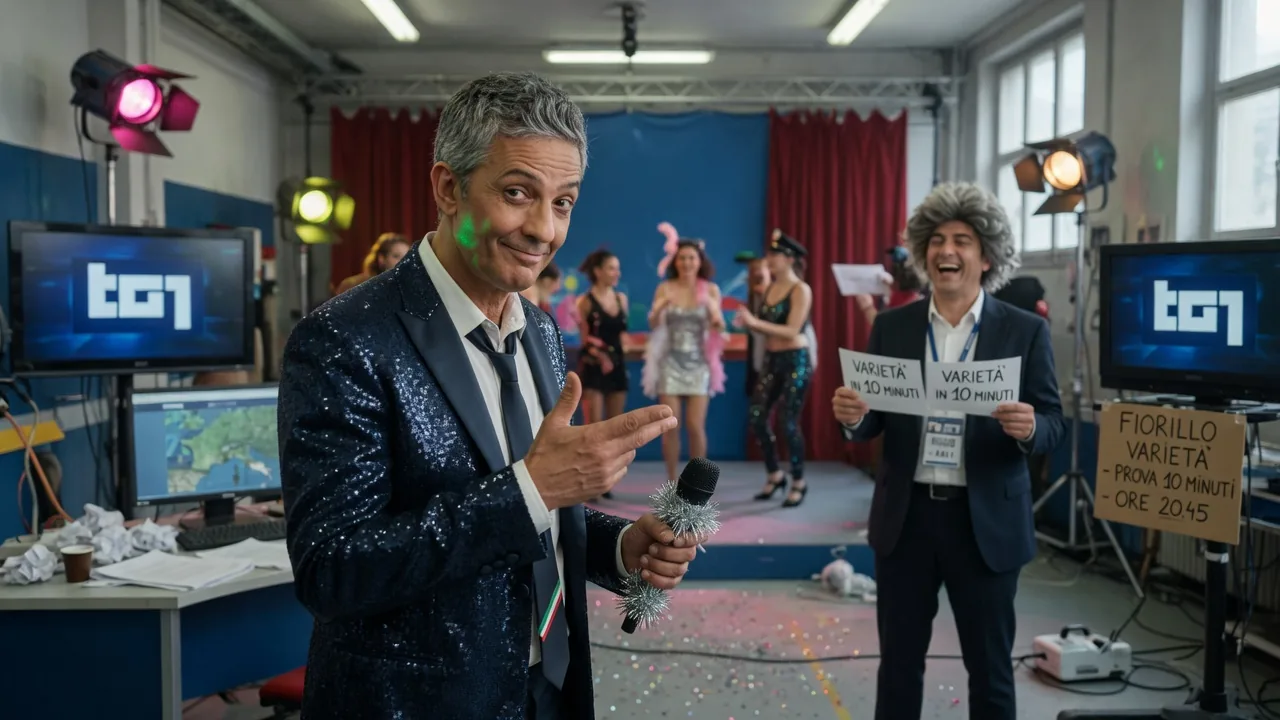 Fiorello torna con un varietà extra-small: 10 minuti dallo studio del TG1, 26,3% di share